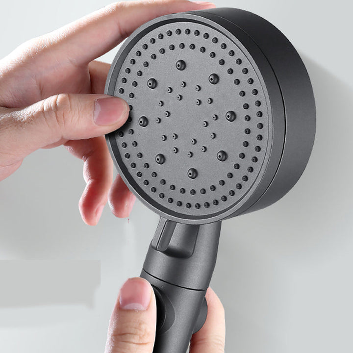 Lisslune | Contemporary Round Hand Shower Adjustable Spray Pattern Wall Mounted Shower Head