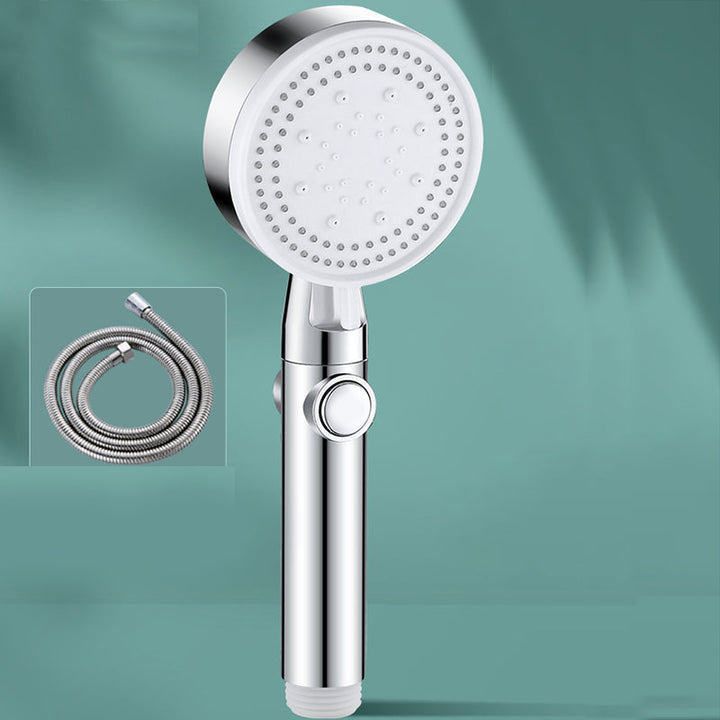 Lisslune | Contemporary Round Hand Shower Adjustable Spray Pattern Wall Mounted Shower Head
