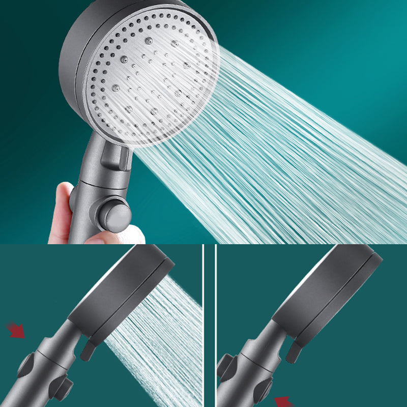Lisslune | Contemporary Round Hand Shower Adjustable Spray Pattern Wall Mounted Shower Head