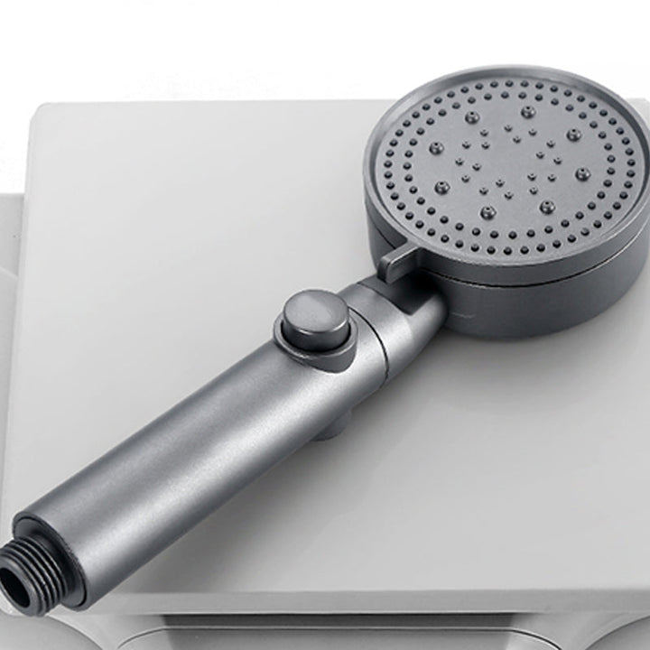Lisslune | Contemporary Round Hand Shower Adjustable Spray Pattern Wall Mounted Shower Head