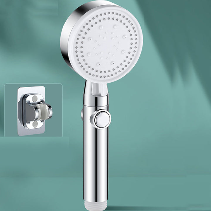 Lisslune | Contemporary Round Hand Shower Adjustable Spray Pattern Wall Mounted Shower Head
