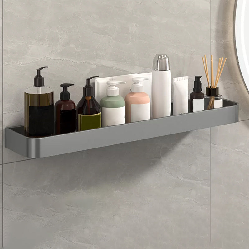 Lisslune | Modern Grey 2-piece Bathroom Accessory Set, Matt Grey, Bathroom Shelf