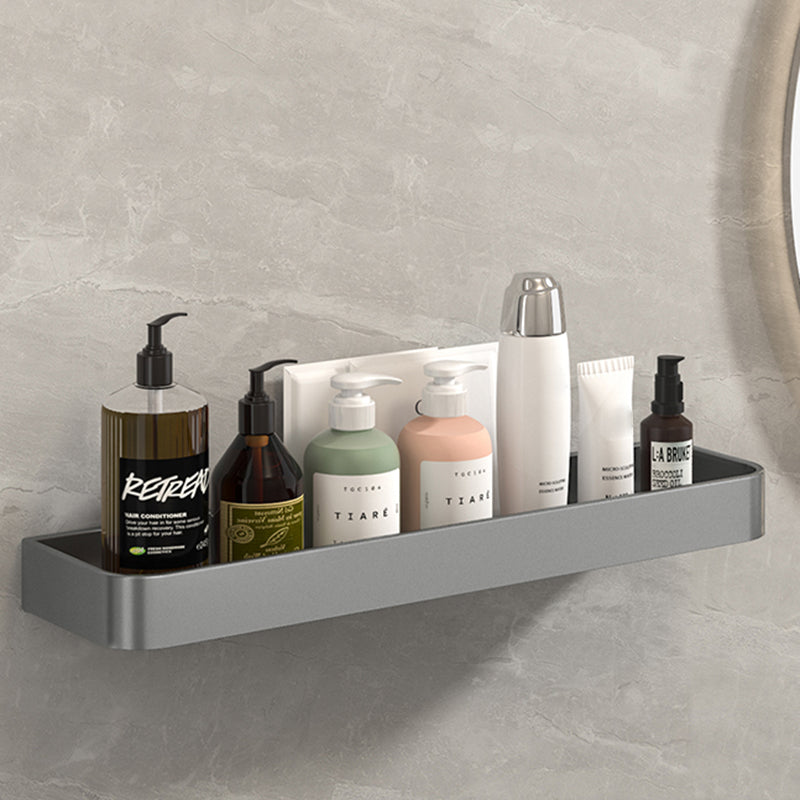 Lisslune | Modern Grey 2-piece Bathroom Accessory Set, Matt Grey, Bathroom Shelf