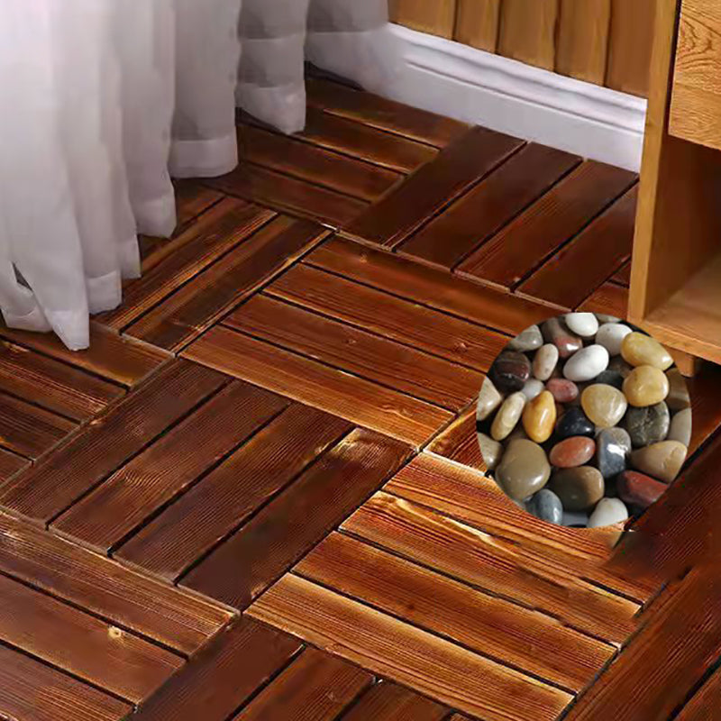 Lisslune | Wood Terrace Tiles Plug-in System Installation Outdoor Terrace Tiles