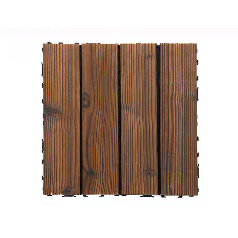 Lisslune | Wood Terrace Tiles Plug-in System Installation Outdoor Terrace Tiles