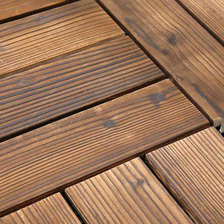 Lisslune | Wood Terrace Tiles Plug-in System Installation Outdoor Terrace Tiles