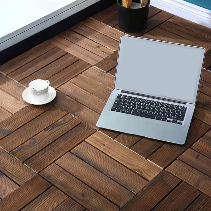 Lisslune | Wood Terrace Tiles Plug-in System Installation Outdoor Terrace Tiles