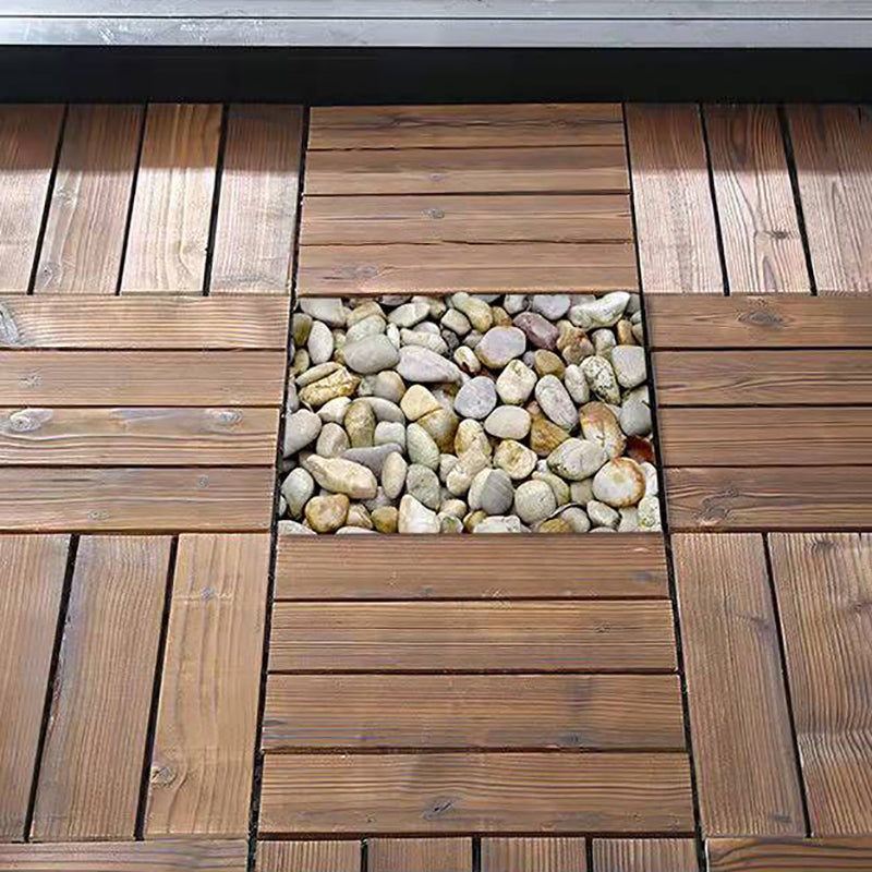Lisslune | Wood Terrace Tiles Plug-in System Installation Outdoor Terrace Tiles