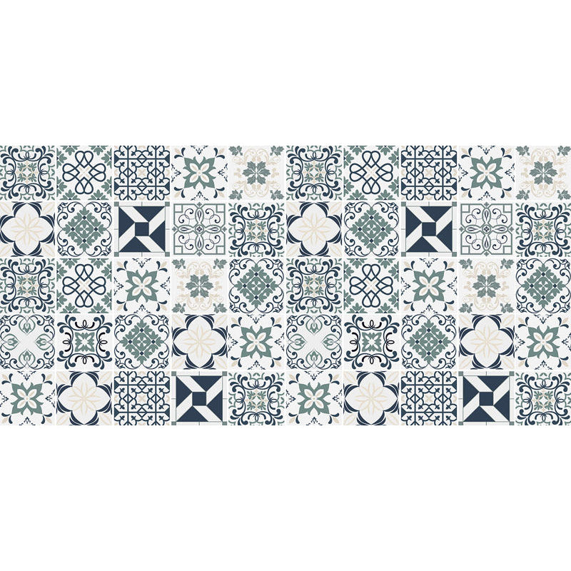 Lisslune | Spanish Pattern Single Tile Waterproof Peel & Stick Tile for Splashback Wall