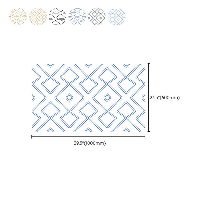 Lisslune | Waterproof PVC Tile Singular Peel & Stick Tile for Kitchen Splashback Wall