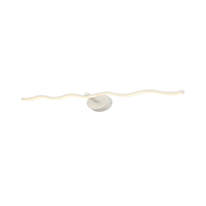 Lisslune | 18"/26.5" L White Wave Vanity Light Fixture Simplicity LED Acrylic Wall Sconces Lighting for Bathroom
