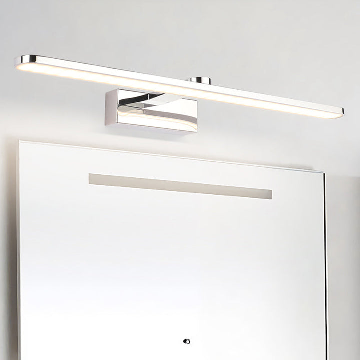 Lisslune | Extended Acrylic Vanity Lighting Simple Style 16"/17"/23" L LED White Finish Wall Light Wall Lamp for Bathroom in Warm/White Light