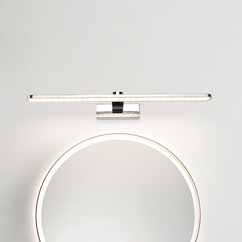 Lisslune | Extended Acrylic Vanity Lighting Simple Style 16"/17"/23" L LED White Finish Wall Light Wall Lamp for Bathroom in Warm/White Light