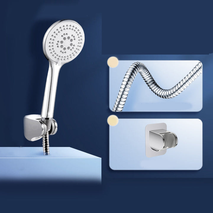 Lisslune | Round Self-Cleaning Handheld Shower Adjustable Water Flow Wall Mounted Hand Shower