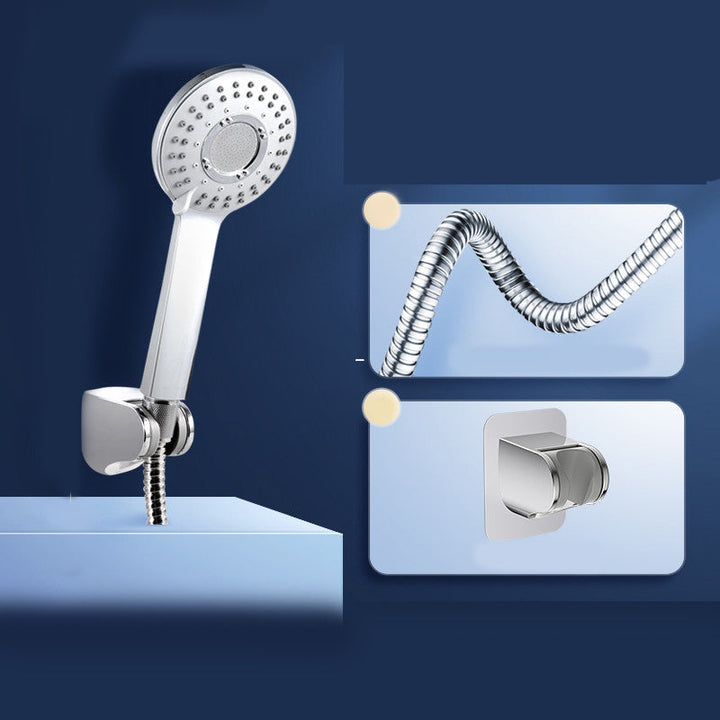 Lisslune | Round Self-Cleaning Handheld Shower Adjustable Water Flow Wall Mounted Hand Shower