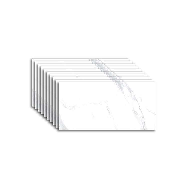 Lisslune | Rectangular Mold Resistant Tile PVC Single Peel & Stick Tile for Backsplash Wall