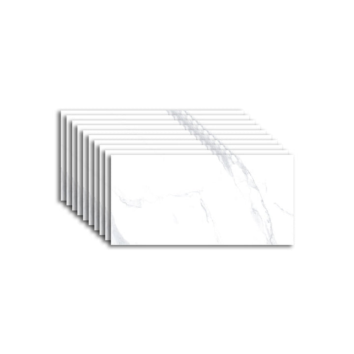 Lisslune | Rectangular Mold Resistant Tile PVC Single Peel & Stick Tile for Backsplash Wall