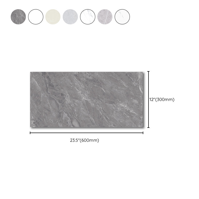 Lisslune | Rectangular Mold Resistant Tile PVC Single Peel & Stick Tile for Backsplash Wall