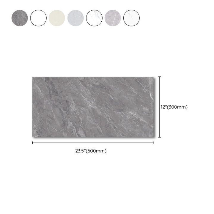 Lisslune | Rectangular Mold Resistant Tile PVC Single Peel & Stick Tile for Backsplash Wall