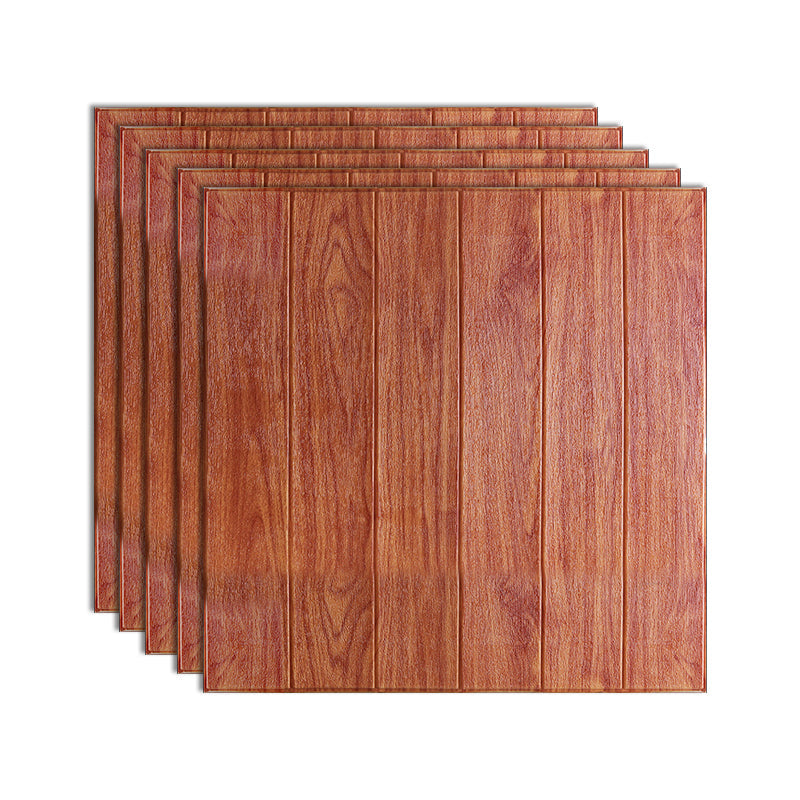 Lisslune | Modern Artificial Wood Grain Wall Access Panel Peel-and-Stick Foam Back Panel