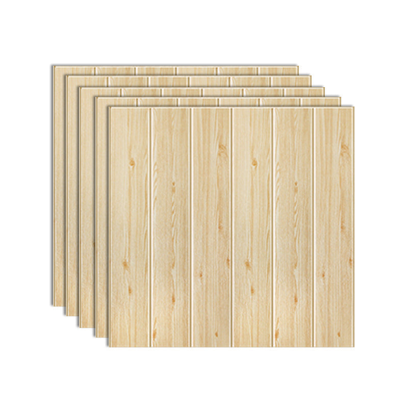 Lisslune | Modern Artificial Wood Grain Wall Access Panel Peel-and-Stick Foam Back Panel