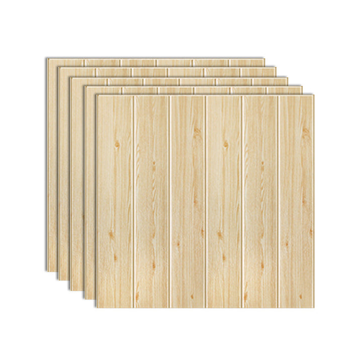Lisslune | Modern Artificial Wood Grain Wall Access Panel Peel-and-Stick Foam Back Panel