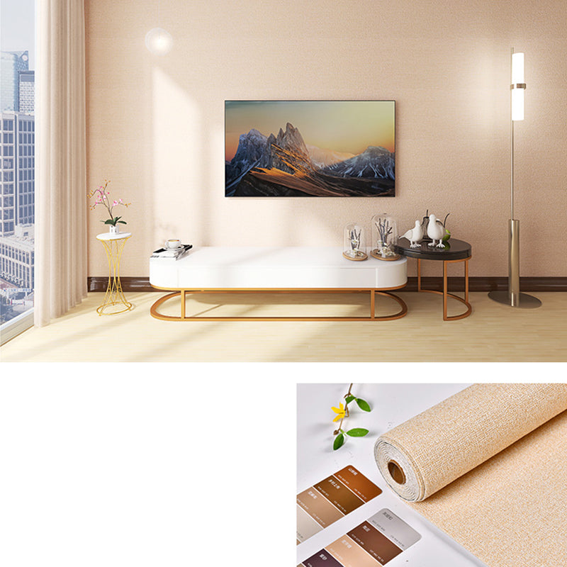 Lisslune | Modern Tin Back Wall Cladding Texture Linen Roll Wall Ceiling Panel