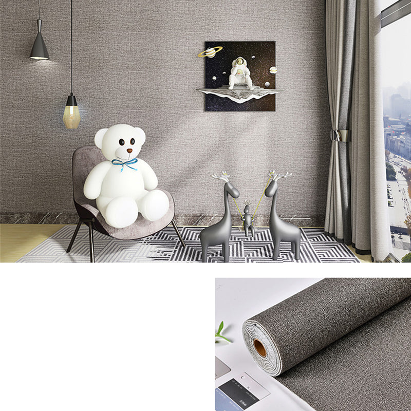 Lisslune | Modern Tin Back Wall Cladding Texture Linen Roll Wall Ceiling Panel
