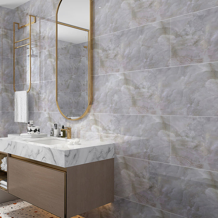 Lisslune | Individual Tile Wallpaper Contemporary Plastic Peel and Stick Wall Tile