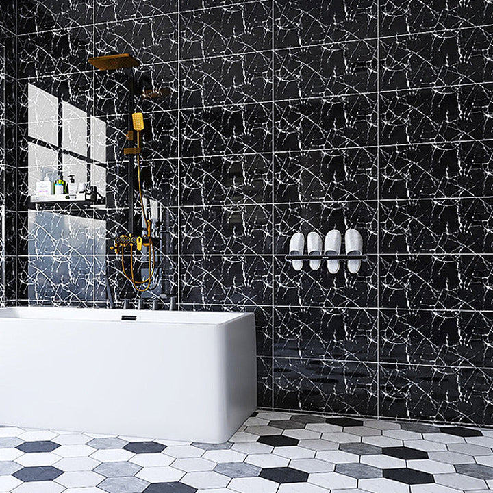 Lisslune | Individual Tile Wallpaper Contemporary Plastic Peel and Stick Wall Tile