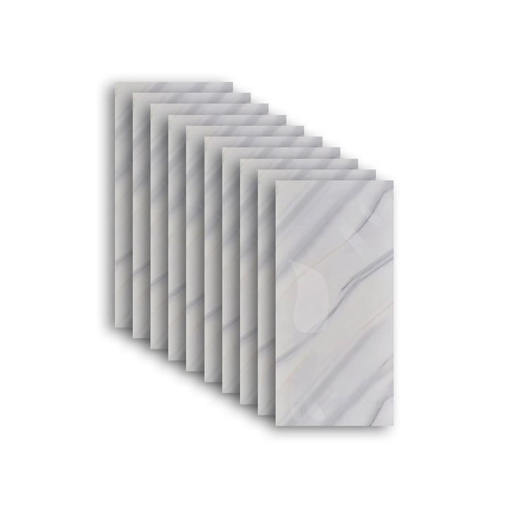 Lisslune | Individual Tile Wallpaper Contemporary Plastic Peel and Stick Wall Tile