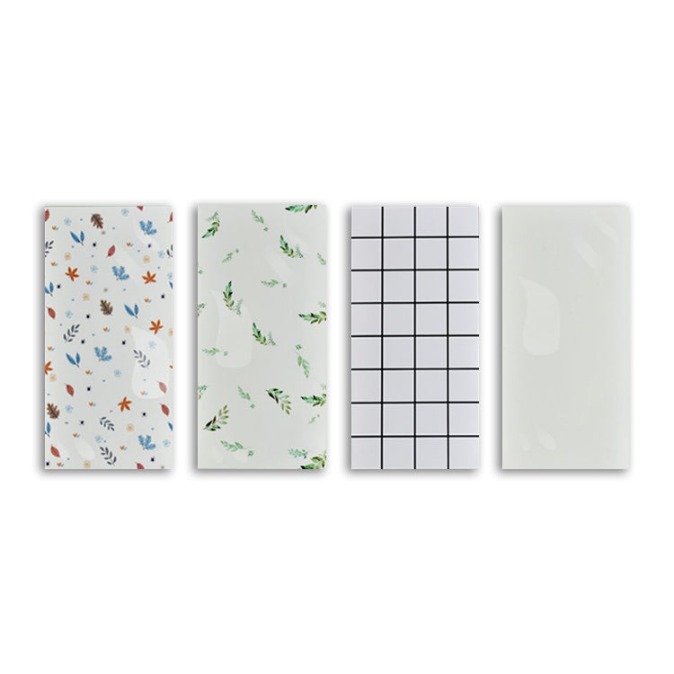 Lisslune | Individual Tile Wallpaper Contemporary Plastic Peel and Stick Wall Tile