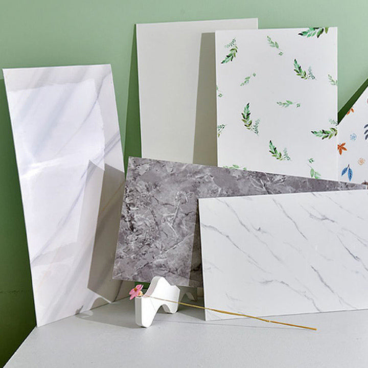 Lisslune | Individual Tile Wallpaper Contemporary Plastic Peel and Stick Wall Tile