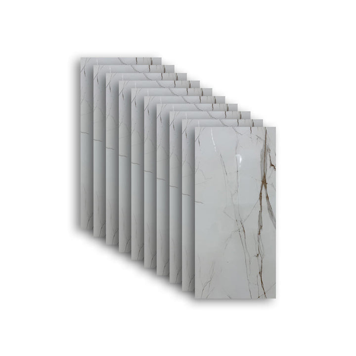 Lisslune | Individual Tile Wallpaper Contemporary Plastic Peel and Stick Wall Tile