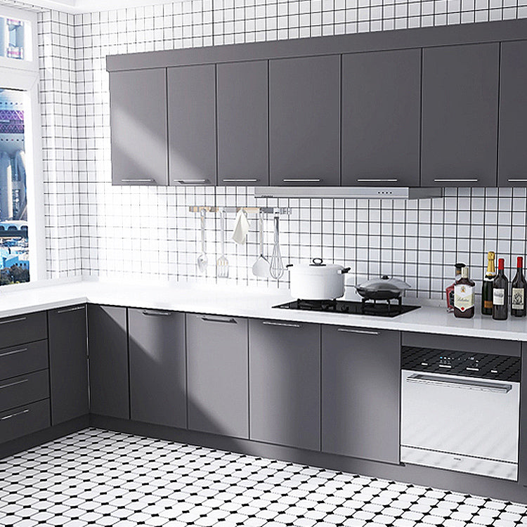 Lisslune | Individual Tile Wallpaper Contemporary Plastic Peel and Stick Wall Tile