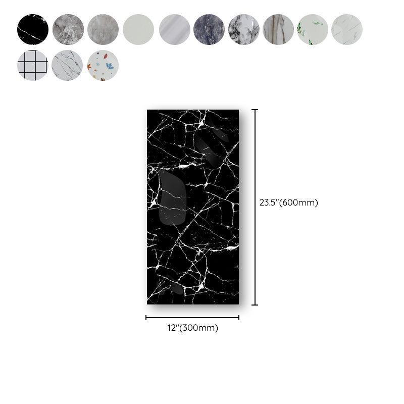 Lisslune | Individual Tile Wallpaper Contemporary Plastic Peel and Stick Wall Tile