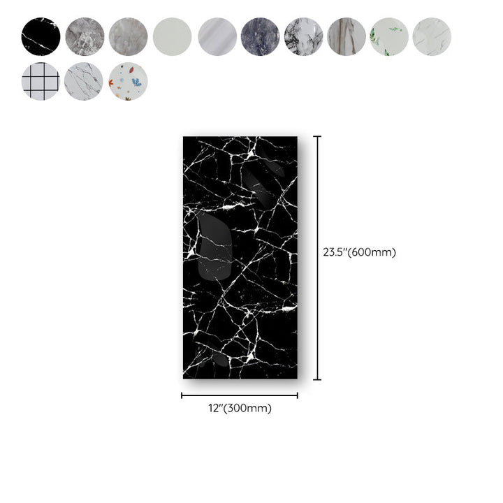 Lisslune | Individual Tile Wallpaper Contemporary Plastic Peel and Stick Wall Tile