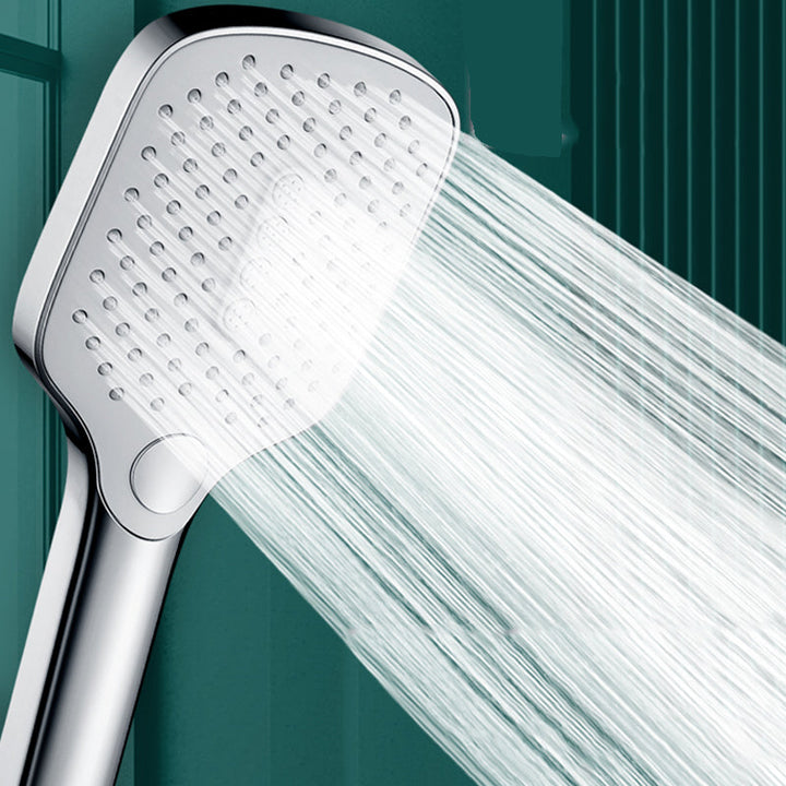 Lisslune | Rectangular Self-Cleaning Hand Shower Adjustable Spray Pattern Wall-Mounted Hand Shower