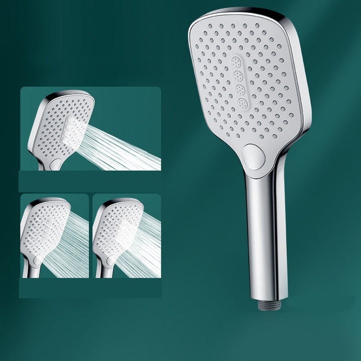 Lisslune | Rectangular Self-Cleaning Hand Shower Adjustable Spray Pattern Wall-Mounted Hand Shower