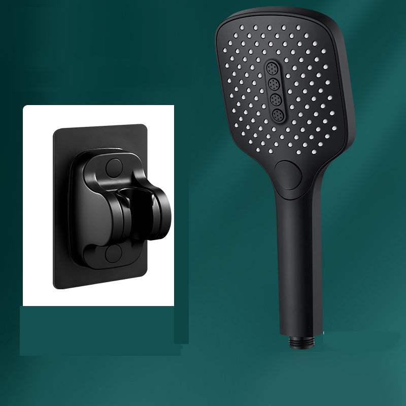 Lisslune | Rectangular Self-Cleaning Hand Shower Adjustable Spray Pattern Wall-Mounted Hand Shower