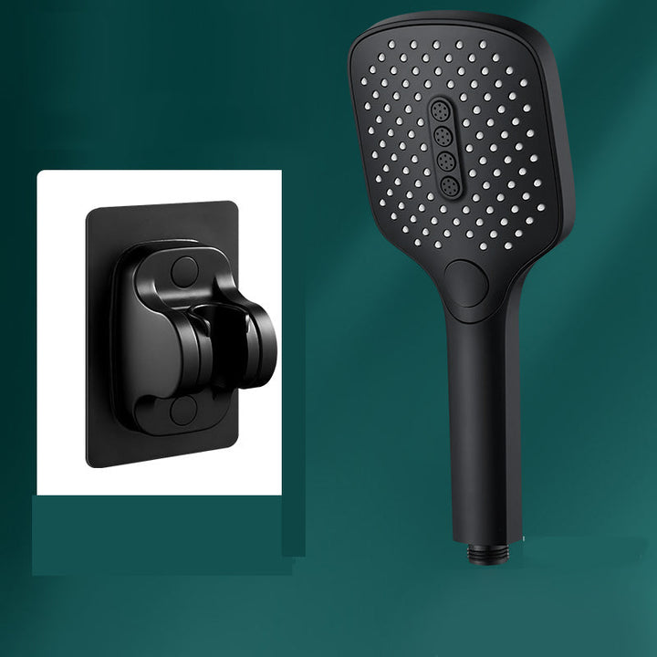 Lisslune | Rectangular Self-Cleaning Hand Shower Adjustable Spray Pattern Wall-Mounted Hand Shower