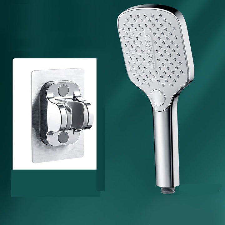 Lisslune | Rectangular Self-Cleaning Hand Shower Adjustable Spray Pattern Wall-Mounted Hand Shower