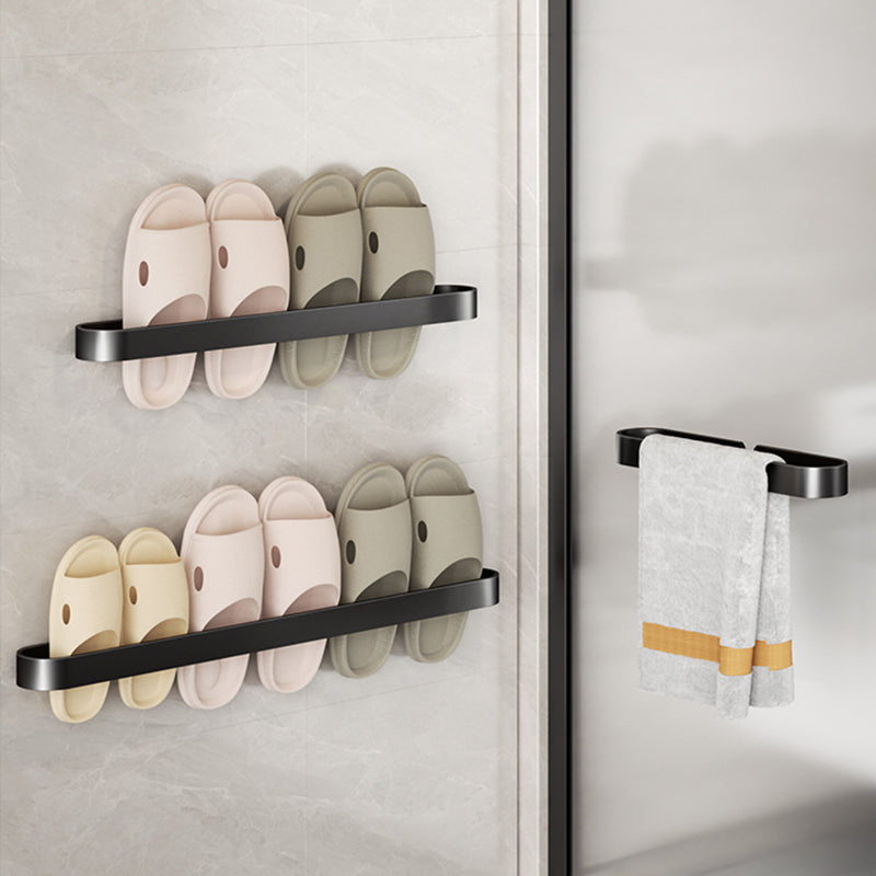 Lisslune | Minimalist Bathroom Accessories Set Metal Slipper Rack/Towel Holder
