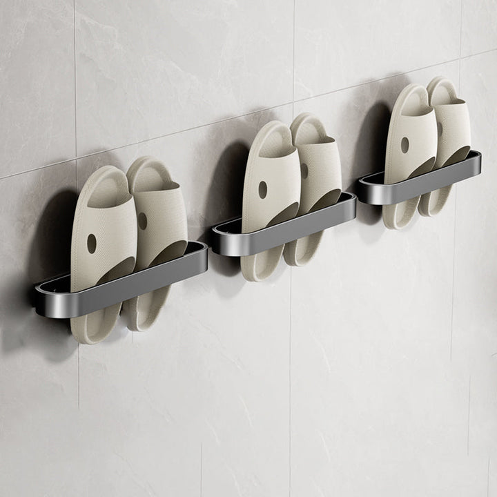Lisslune | Minimalist Bathroom Accessories Set Metal Slipper Rack/Towel Holder