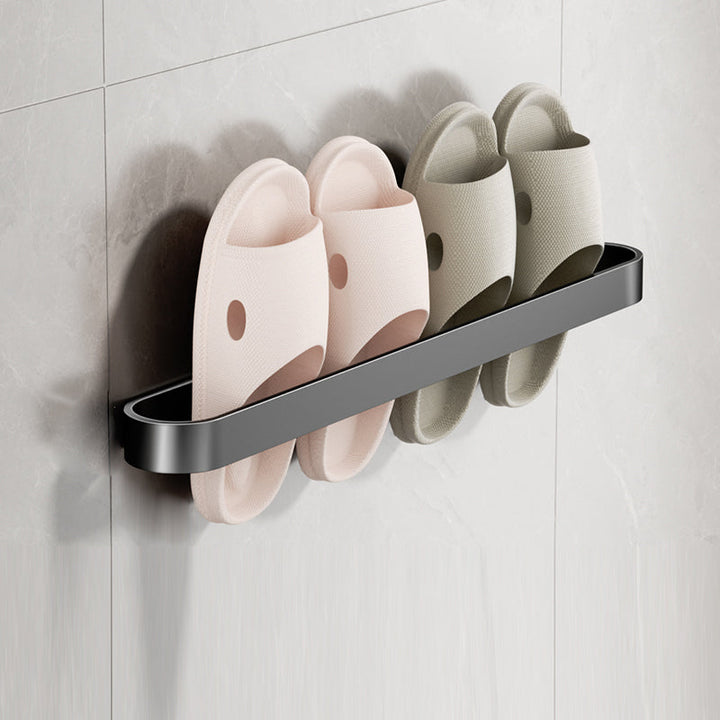 Lisslune | Minimalist Bathroom Accessories Set Metal Slipper Rack/Towel Holder