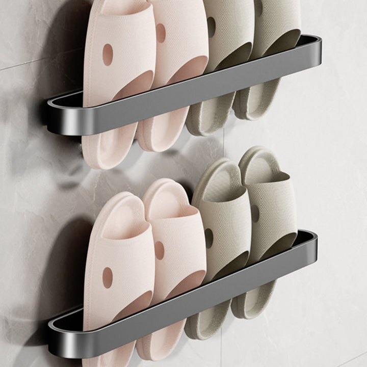 Lisslune | Minimalist Bathroom Accessories Set Metal Slipper Rack/Towel Holder