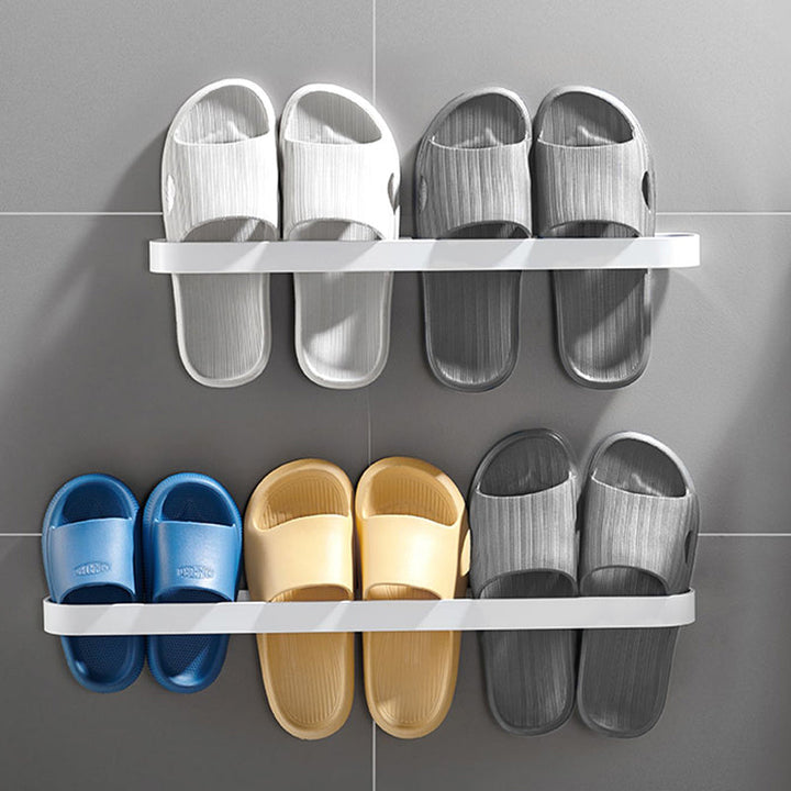 Lisslune | Minimalist Bathroom Accessories Set Metal Slipper Rack/Towel Holder