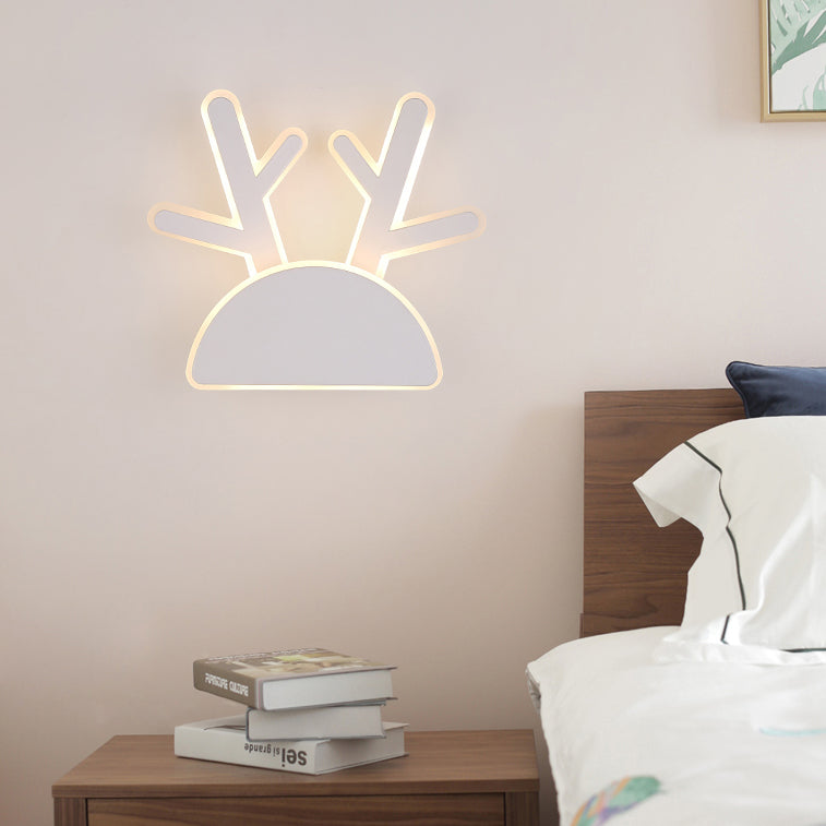 Skørter | White Finish Rabbit Wall Lamp Animal Cute Acrylic LED Wall Lamp for Hallway Children's Bedroom