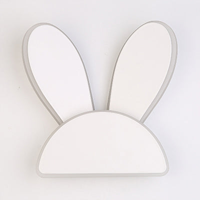 Skørter | White Finish Rabbit Wall Lamp Animal Cute Acrylic LED Wall Lamp for Hallway Children's Bedroom