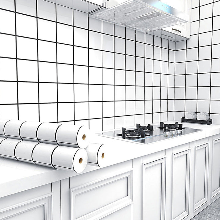 Lisslune | Grid Mosaic Peel & Stick Tile Waterproof Kitchen Wallpaper